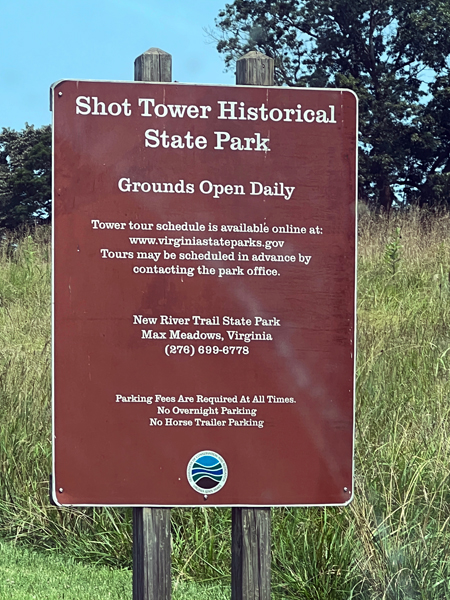 Shot Tower Historical State Park grounds information