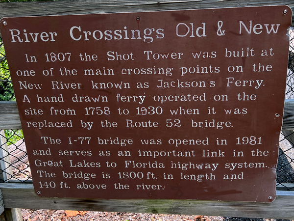 River crossing sign