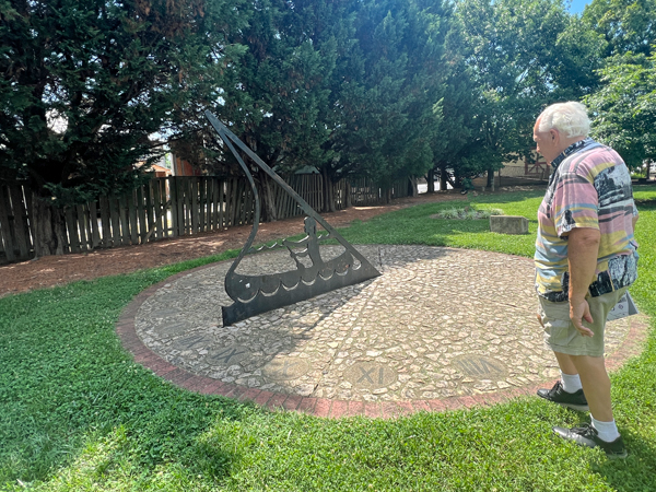 Lee Duquette at Millennium Sundial