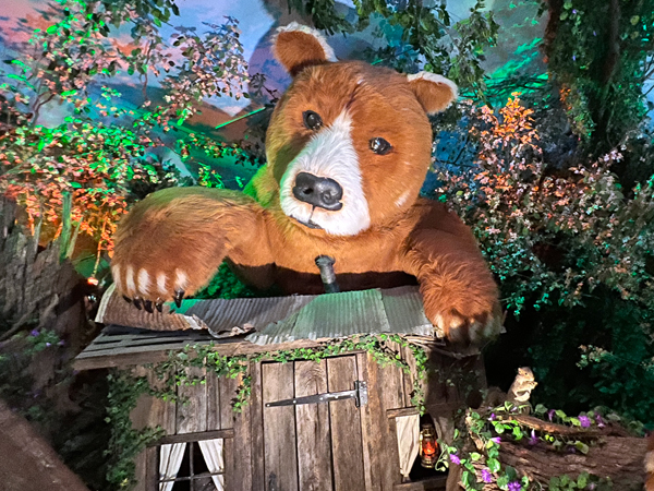 bear on the roof top