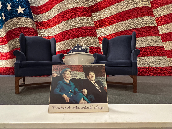 chairs for President and Mrs. Reagan