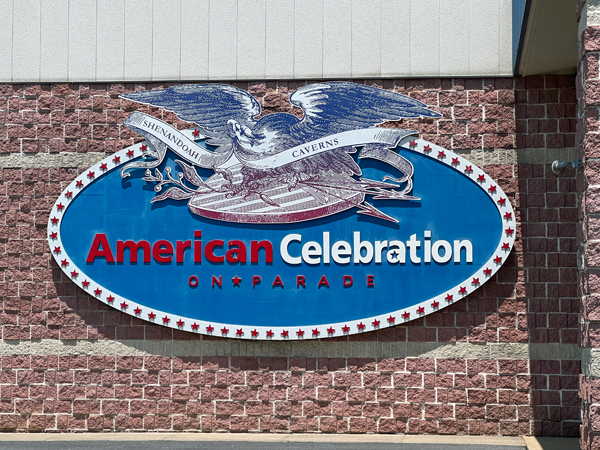 American Celebration on Parade sign