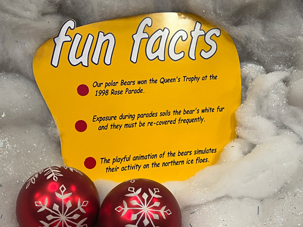 fun facts about the Polar Bears float