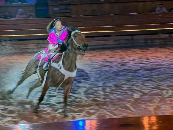 cowgirl on a horse