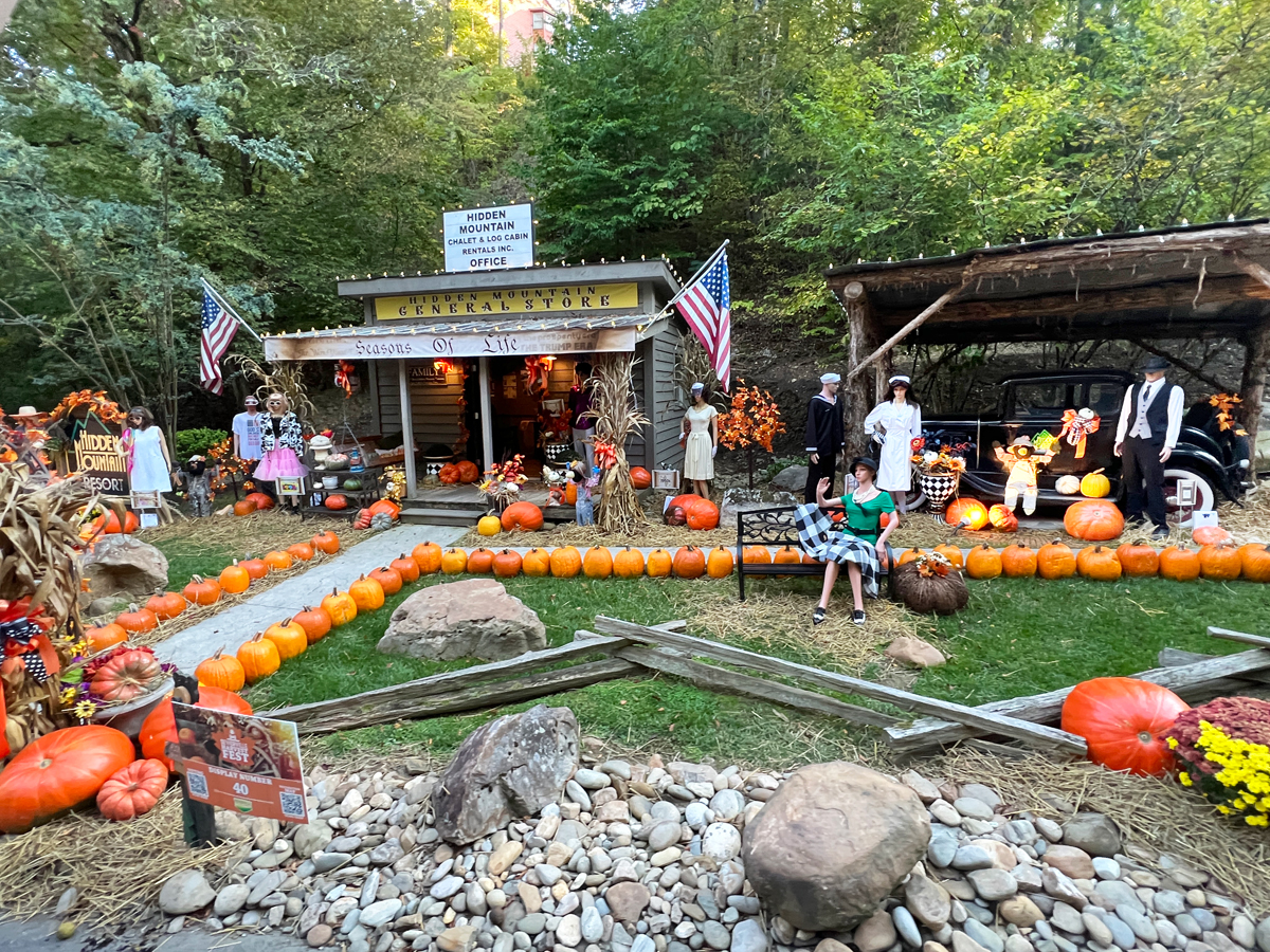 Hidden Mountain Halloween pumpkins