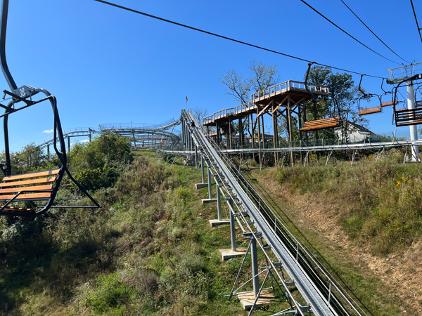 view from the chair lift