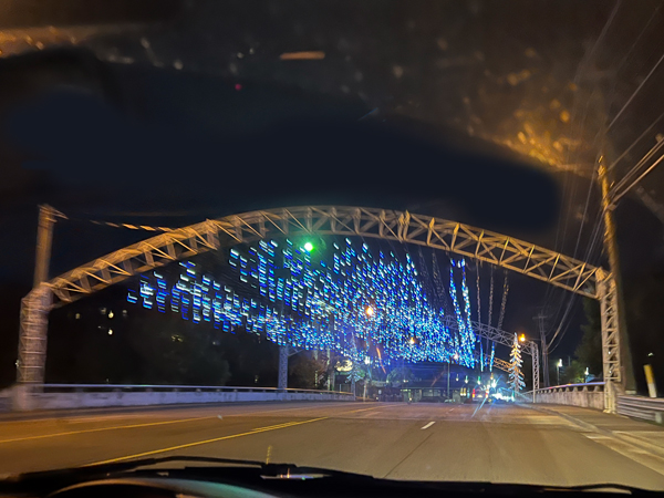 bridge at night