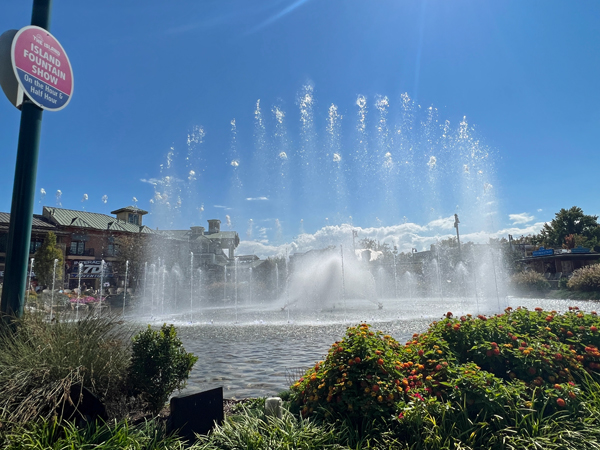 dancing water fountain