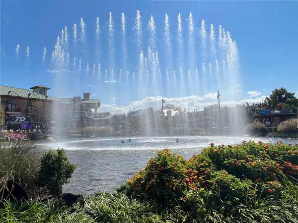 dancing water fountain