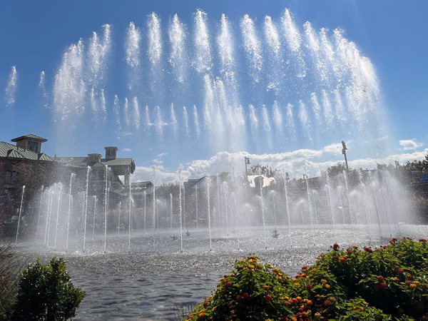 dancing water fountain