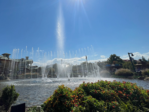 dancing water fountain