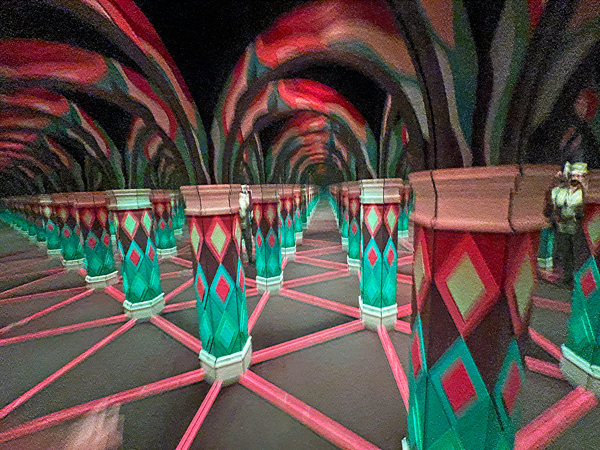 colorful mirror maze