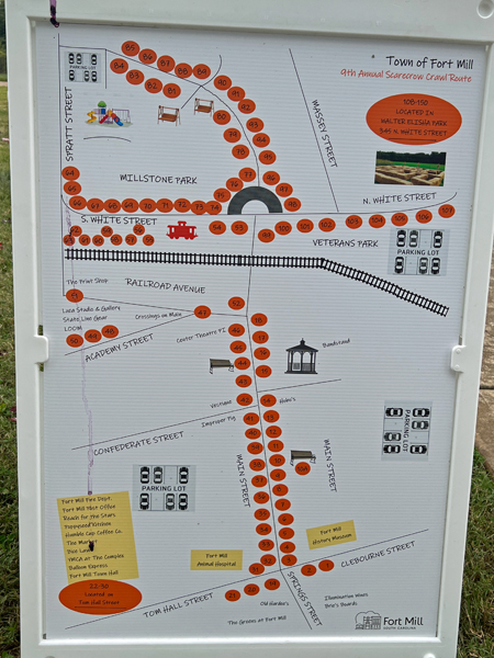 Town of Fort Mill Scarecrow Crawl Map