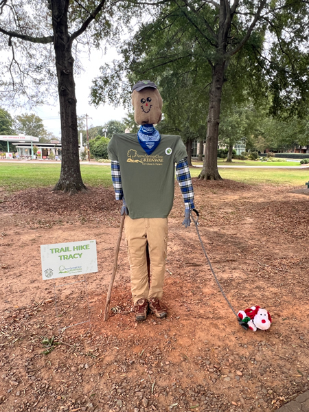 Anne Springs Close Greenway scarecrow