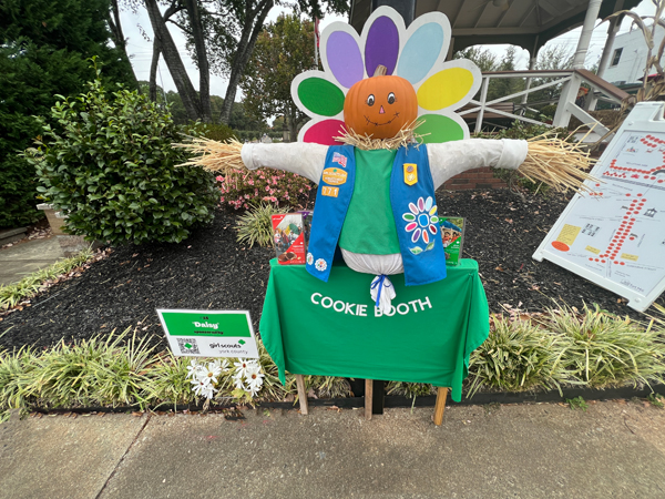 York County Girl Scouts scarecrow