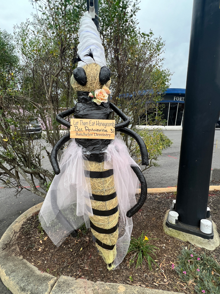 Bee Antoinette scarecrow