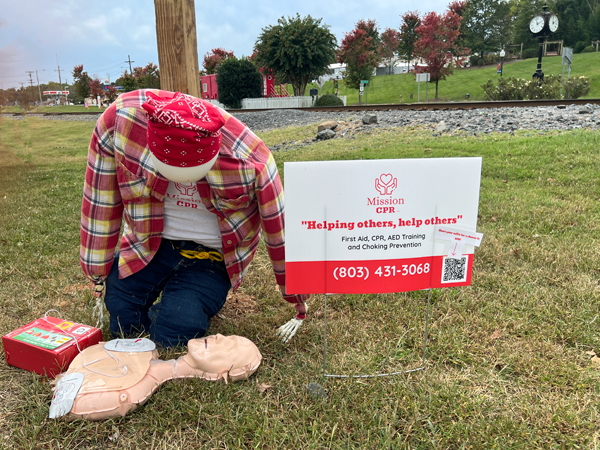 Mission CPR scarecrow