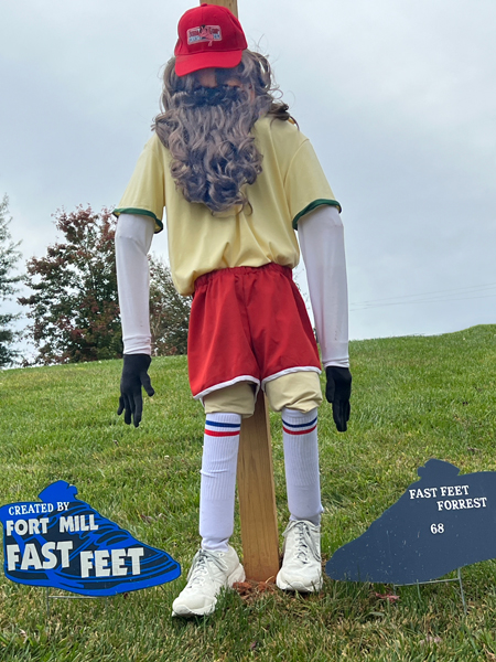 Fort Mill Fast Feet scarecrow