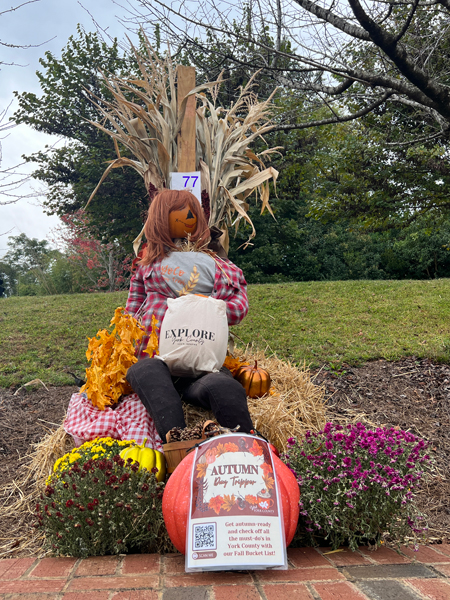 Visit York County scarecrow
