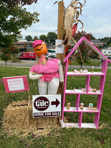 Allen Tate Realtors Barbie House scarecrow