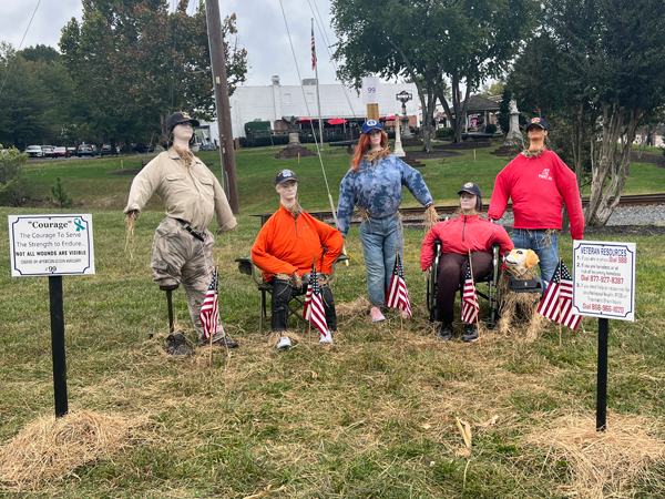 The American Legion Auxiliary Unit 43 scarecrows