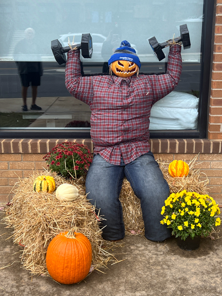 weight lifter scarecrow