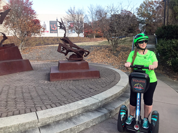 Karen Duquette on a Segeay