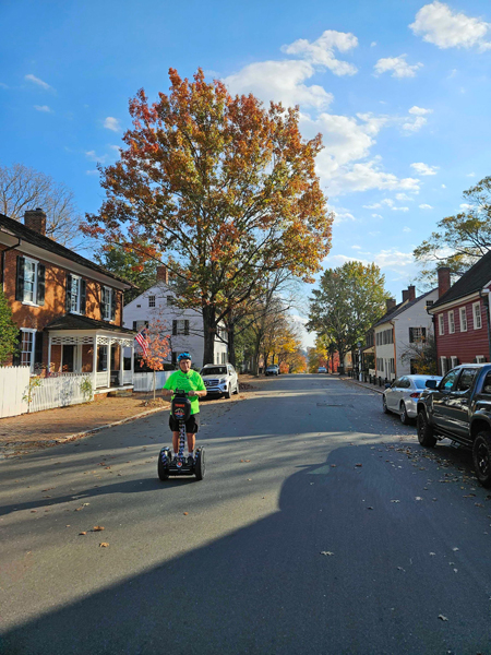 Lee Duquette on his Segway
