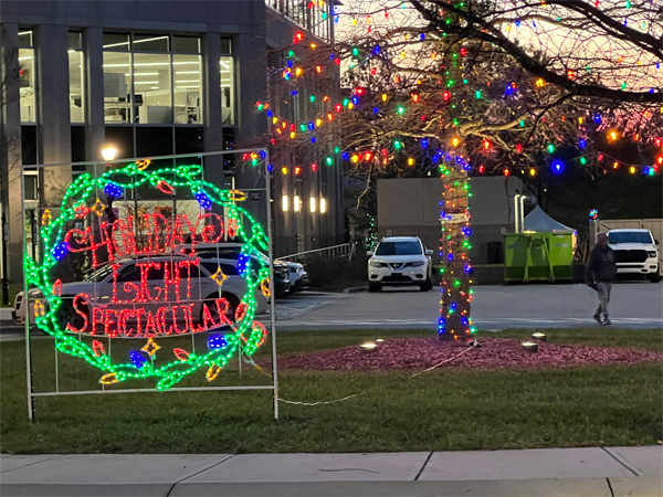 Holiday Light Spectacular sign