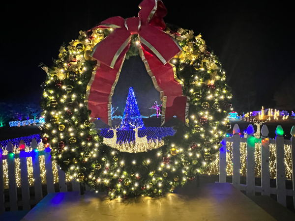 a giant wreath