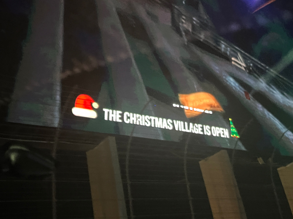 Chirstmas Village sign