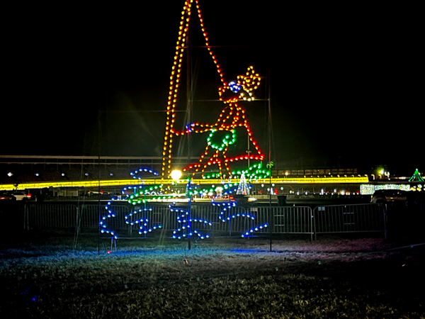 reindeer on a sailboat