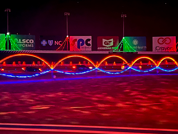 wall of Lights at Charlotte Speedway