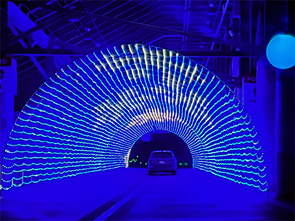 tunnel Christmas lights