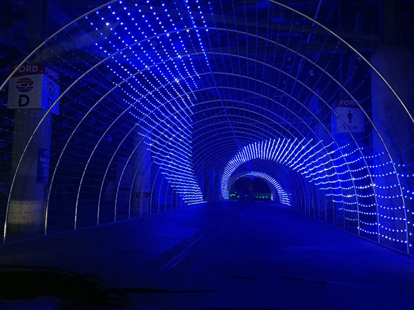 tunnel Christmas lights