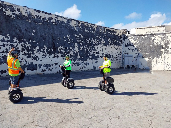 inside the fort in the Bahamas