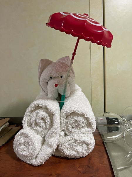 towel teddy bear