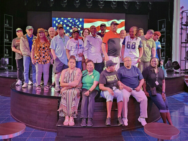 U.S. Militay Veterans on stage