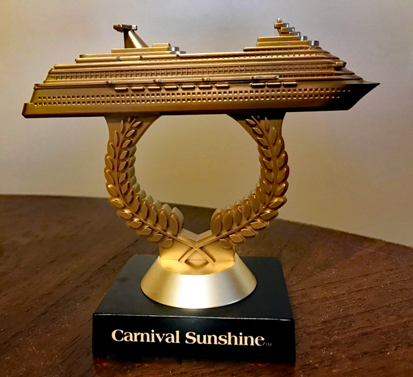 Carnival Sunshine trophy