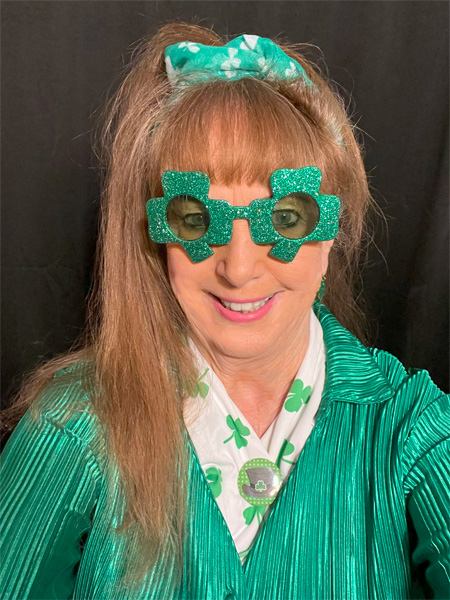 Karen Duquette ready for St. Patrick's Day