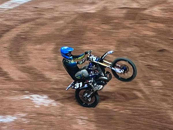 biker at Monster Jam