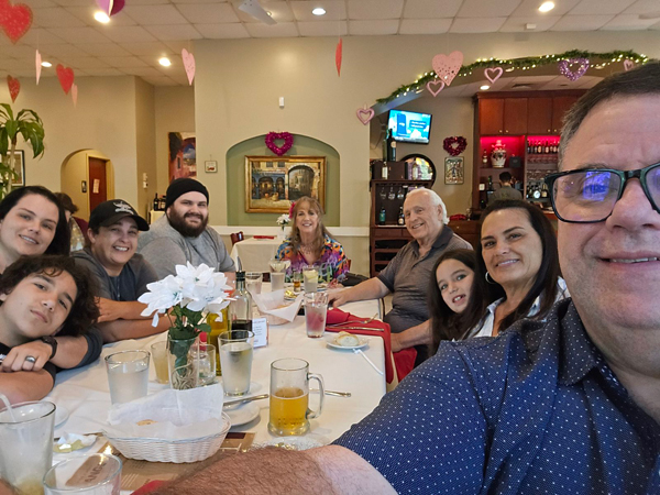 family on Mother's day