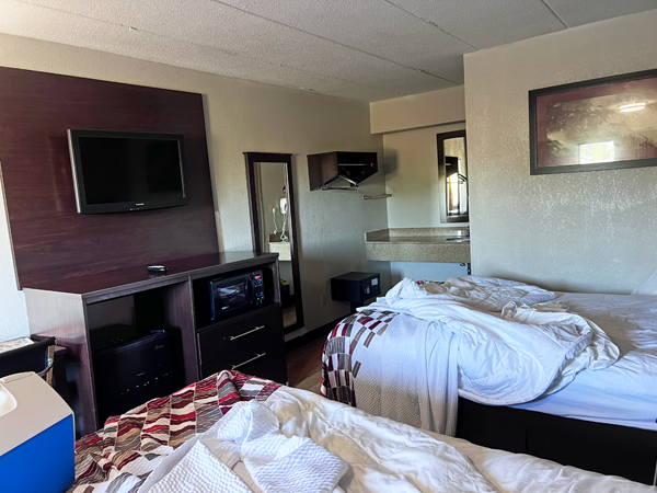 Red Roof Inn hotel room