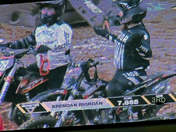 3rd Place - Brendan Riordan with a score of 7.865