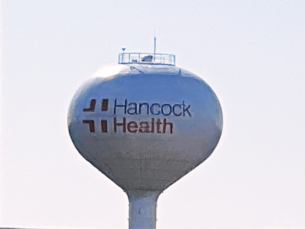 Hancock Health water tower