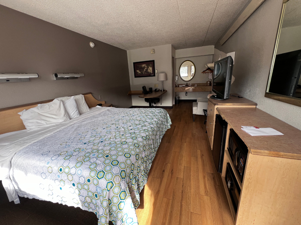 The Bedroom at Red Roof Inn