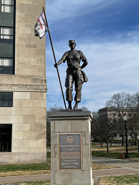 West Virginia's Female Veteran statue
