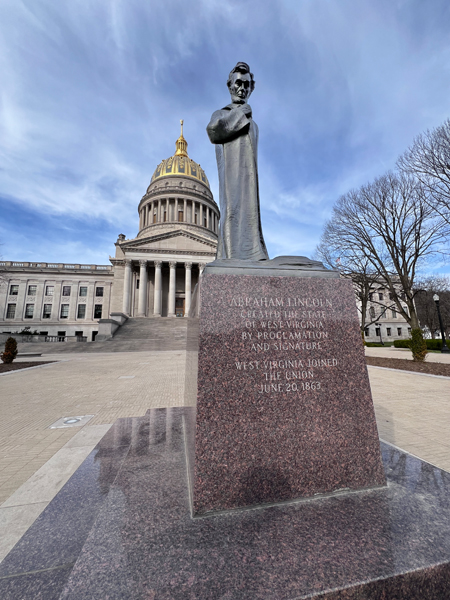 Abraham Lincoln and WV Capitol Building