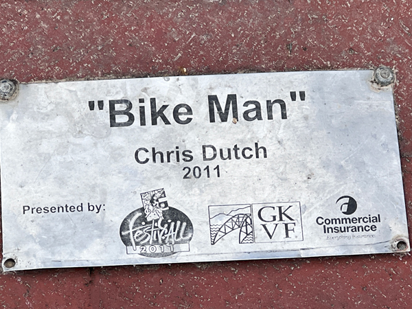 Bike Man sign