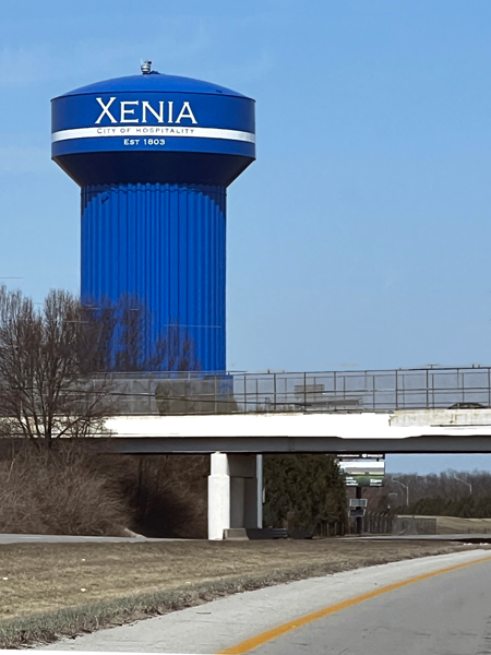 Xenia Water Tower in the City of Hospitality